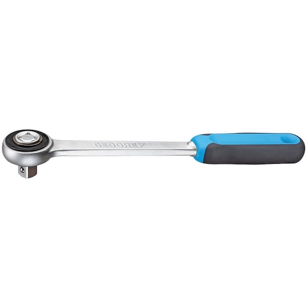 1/2" Drive Ratchet Handle, Coupler 1/2", Chrome
